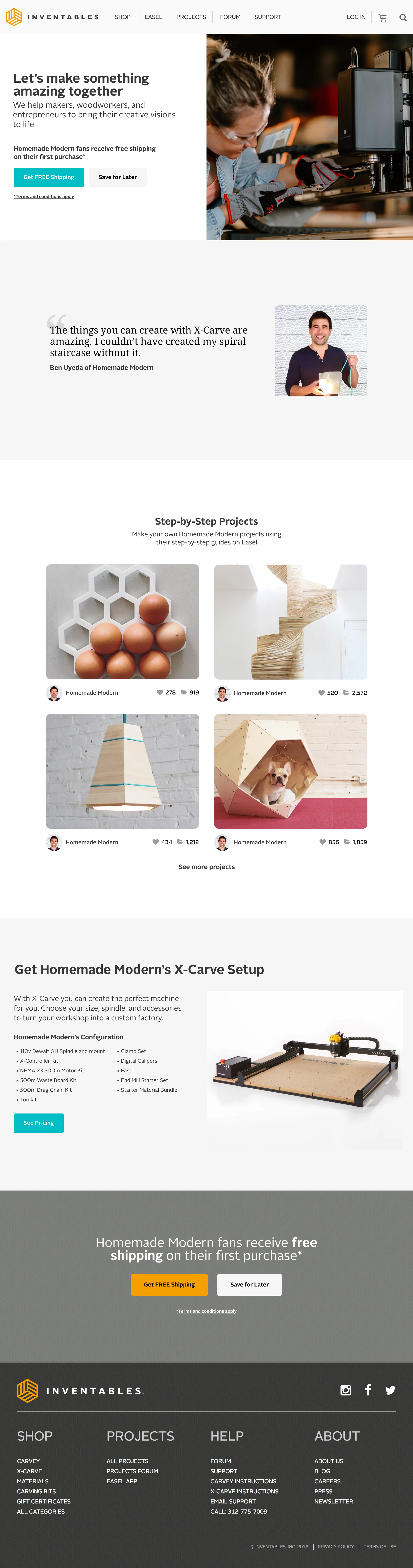 Redesign of Landing Page